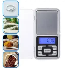 Balança Digital de Mao Alta precisão Resina - 0.1g até 500g para joias ouro farmácia e outros