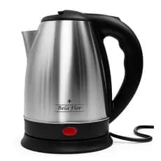 Chaleira Elétrica Inox 1,8L 1000W Aquecimento Rápido Desligamento Automático Base 360° 110V