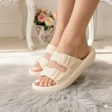 Chinelo Feminino Nuvem Slide Sandalia Confortável Moderna Leve Antiderrapante Birken Fivela
