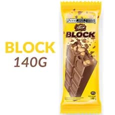 Chocolate com Amendoim Block - Arcor 140g