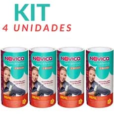 Kit 4 Noviça Refil Rolo Adesivo Removedor De Pelo - 30 Folhas Por Unidade