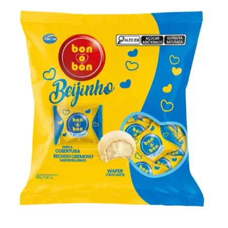 BomBom Sabor Beijinho Arcor Bonobon 450g - 30 Unidades