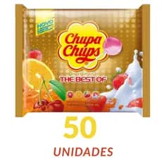 Pirulito Chupa Chups – Caixa com 50 Unidades Sortidas (4 Sabores) -  Mentos