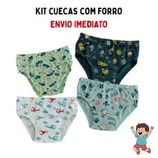 Kit 10 Cueca Infantil Slip - Cueca Infantil Algodão