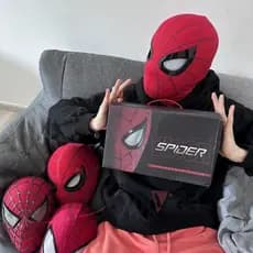 Máscara Elétrica Homem-Aranha Com Transformação De Olhos Controlada Remotamente