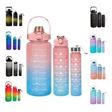 Kit 3 Garrafa De Água Squeeze - Garrafas de Água Reutilizáveis para Academia