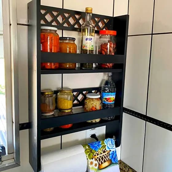 Porta Tempero Organizador Cozinha Casa Parede
