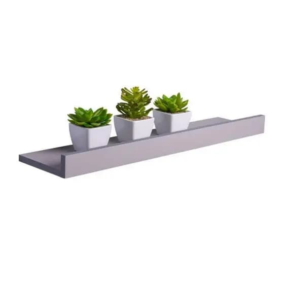 Porta Quadros de Parede 60cm MDF Branco Ideal para Livros, Fotos e Decoração