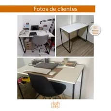 Estação de Trabalho Estilo Industrial Mesa para Estudo Home Office