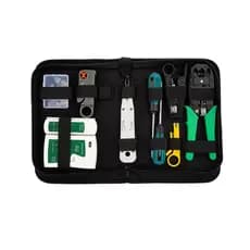 Kit Ferramentas  Rede Informática Internet Testador Cabos Rj45 Alicate Crimpar 3 Em1 Decapador