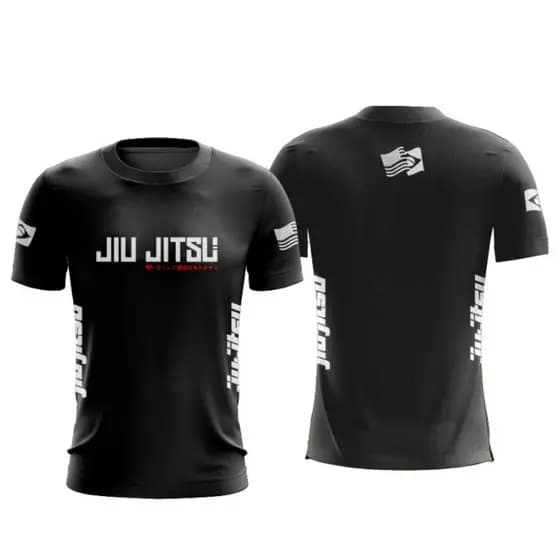 CAMISA JIU JITSU LUTA UFC DRY FIT TECIDO LEVE ACADEMIA ESPORTE GYM ARTES MARCIAIS
