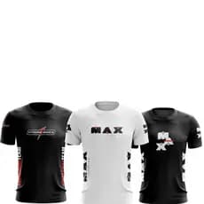 KIT 3 CAMISAS MASCULINA DRY FIT TREINO ACADEMIA PROTEÇÃO UV CAMISETA MASCULINO ESPORTIVA
