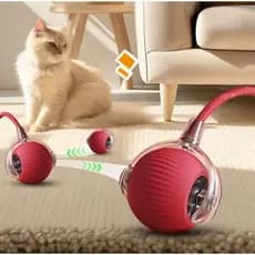 Brinquedos Inteligentes Para Gatos/Cachorros Bola De Rolamento Automática Cauda Falsa Recarregável Elétrico