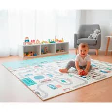 Tapete Bebê Tatame Infantil Dupla Face 2x1.8M | Antiderrapante, Macio e Fácil de Limpar 2x1.8M
