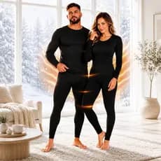 Conjunto Térmico Segunda Pele Calça + Blusa Frio Intenso Flanelada Peletizado Esporte Lazer Pijama