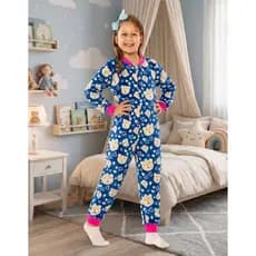 Macacão Infantil Pelucia Fleece Super Fofinho zíper frontal Lindo fleece Ótimo Presente Neto Afilhad