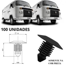 100 Presilhas Grampo Do Revestimento Da Porta Vw Kombi