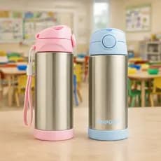 Garrafa Térmica Infantil Aço Inox 400ml +12meses Pimpolho
