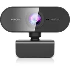 Webcam Full HD 1080p com Microfone Integrado e Rotação 360° | Plug & Play para Home Office, Aulas Online, Streaming e Vi