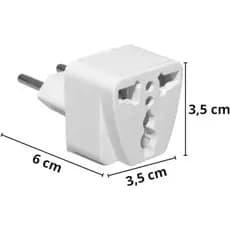 Kit Adaptador Tomada Universal Europa/UK para Brasil 10A Bivolt | Carregador Notebook iPhone Android