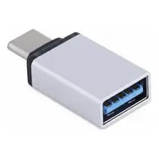 Adaptador USB-A 3.0 OTG para USB-C | Conector Macho para Fêmea | Celular Notebook Pendrive