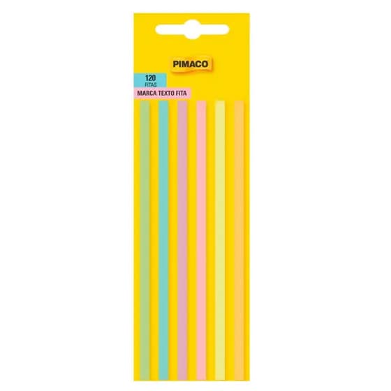 Marca texto fita Candy Color 120 fitas Pimaco