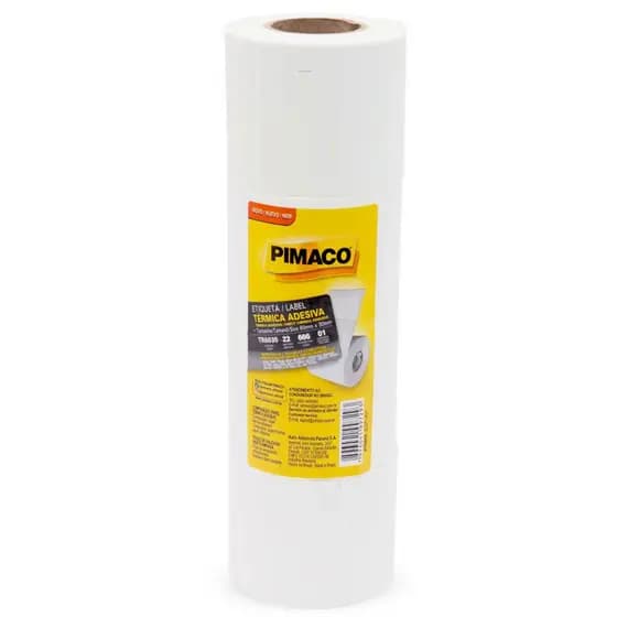 Etiqueta térmica para impressora e balança TR6030 60x30 1 coluna 4 rolos 666 etiquetas cada Pimaco