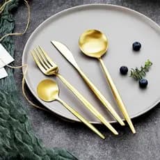 24 peças Jogo Talheres Inox  Slim faqueiro Em Aço para cozinha utensílios domésticos22