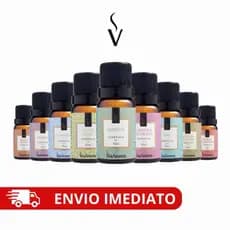 Kit 2 Essências Via Aroma para Aromatizador Difusor Elétrico 10ml Aromatizante Fragâncias