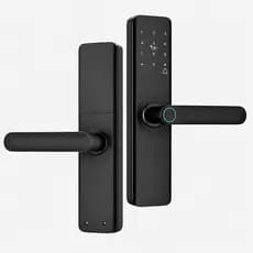 Fechadura Digital com Impressão Digital Senha Cartão Campainha Auto Lock Porta