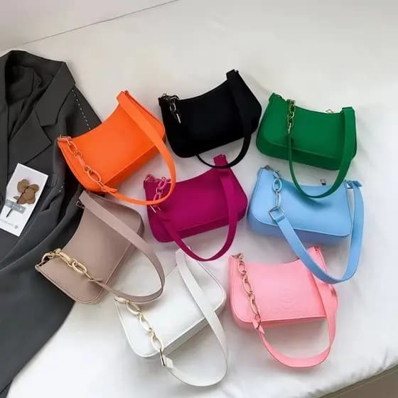 Bolsa Feminina Compacta de Ombro Estilo Casual para Mulheres Estudantes Moderna e Prática