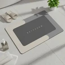 Tapete de Banheiro Antiderrapante Absorvente Secagem Rápida Impermeável Conforto para Box Chuveiro