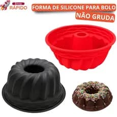 Forma de Silicone Antiaderente Disponível 1/2/3 Un Airfryer Forno Microondas Maleável Bolo Pudim