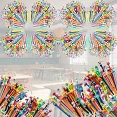 Caneta Kawaii com Ilustrações de Bichinhos Perfeita para Papelaria Criativa e Presentes Incríveis