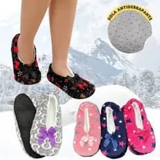Kit 1, 2 OU 3 Pantufa Sapatilha de Inverno Peludinha Forrada de Lã Antiderrapante Feminina Fechada