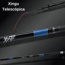 Combo 3 Varas Telescópicas 3,60m Caniço de Mão Lisa Kit de Pesca Completo Barato Pescaria Pesqueiro
