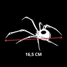 ADESIVO DA ARANHA - 16,5 CM - MOTO CAMINHÃO CAPACETE CARRO BIKE