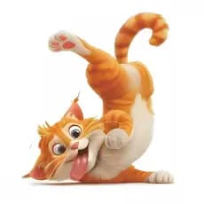 Adesivo de Gato Brincando - Vinil Resistente para Parede, Carro e Casa