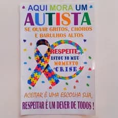 Adesivo Autista 20x30cm Vinil Resistente Para Carro Porta Loja Casa