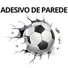 Adesivo Decorativo de Bola de Futebol Parede Loja Porta Carro