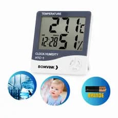 Termo Higrometro Medidor Temperatura Umidade Sensor Externo Digital Inverno Saude Frigorifico