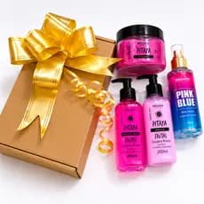 Kit Rhenus Pitaya Sabonete, Hidratante, Esfoliante e Body Splash Bell Corpus + Caixa Presenteável - Envio Imediato
