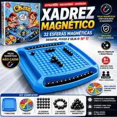 Jogo Xadrez Magnético 32 Esferas Jogo De Tabuleiro Magnético Com 32 Esferas Infantil Lógica Desafio