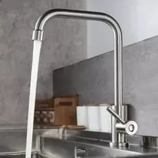 Torneira Inox Escovado De Bancada Mesa Cuba Para Cozinha Bica Alta Envio Imediato