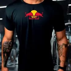 Camisa Masculina Dryfit Antiodor Treino Fitness Academia RED BULL