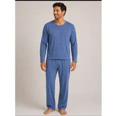 PIJAMA MASCULINO DE INVERNO LONGO MALHA MACIA