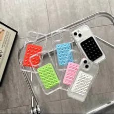KIT Capa com  Suport Space  para Iphone11 12 13 14 15 16 Pro Plus Max
