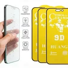 kit 5pcs kit 3pcs  pelicula de Cerâmica fosca 9D para iphone 17 11 12  13 14 15 16 promax