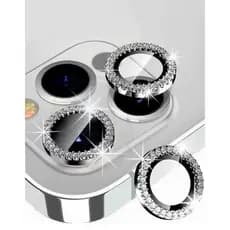 Kit Películas Lente Câmera Brilho brilhante Compativel iPhone Strass 17 16 15 14 13 12 11