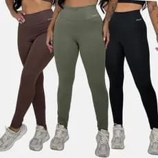 Calça Legging Feminina Suplex Alta Compressão Cintura Alta Fitness Academia